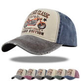 YULOONG Vintage Baseball Cap Classic Retro Outdoor Sports Cap Motorcycle Sun Hat 100% Cotton for Man Women A